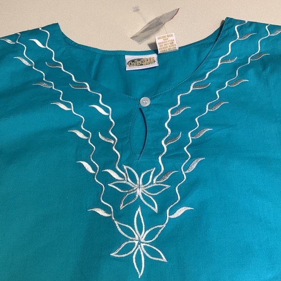 Collections Boho Embroidered Blouse NWOT - Picture 4 of 6